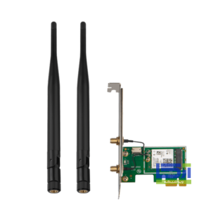 کارت شبکه Wi-Fi 6 بلوتوثی PCIe دو بانده تندا AX3000 مدل E30