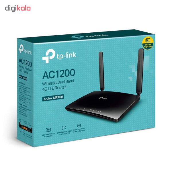 روتر بی سیم 4G LTE تی پی-لینک مدل Archer MR400/AC1200_Ver- 3