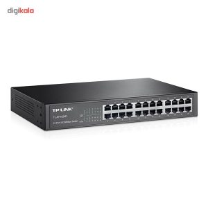 سوییچ 24 پورت مگابیتی و رکمونت تی پی-لینک مدل TL-SF1024D