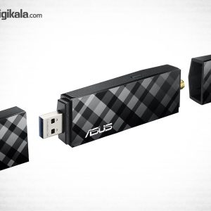 کارت شبکه بی‌سیم و دوبانده USB 3.0 ایسوس مدل USB-AC56