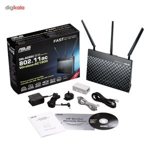 مودم-روتر ADSL/VDSL بی‌سیم و دوبانده ایسوس مدل DSL-AC68U