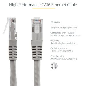 کابل شبکه CAT6 دی-لینک مدل NCB-C6SGRYR1-2-LS