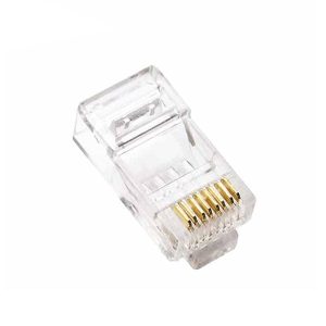 سوکت شبکه امپ مدل Cat6 بسته 100 عددی