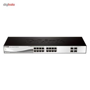 سوییچ 20 پورت و گیگابیتی دی-لینک مدل DGS-1210-20 با 16 پورت UTP و 4 پورت SFP