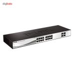 سوییچ 20 پورت و گیگابیتی دی-لینک مدل DGS-1210-20 با 16 پورت UTP و 4 پورت SFP