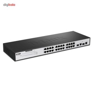 سوییچ 24 پورت به همراه 2 پورت Combo دی-لینک مدل DES-1026G