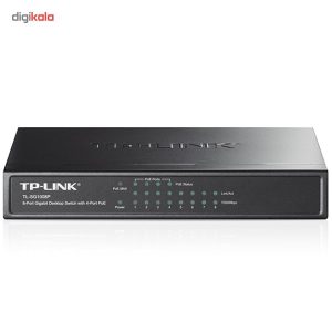 سوییچ 8 پورت گیگابیتی تی پی-لینک به همراه 4 پورت POE مدل TL-SG1008P