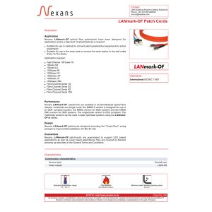 پچ کورد فیبر نوری نگزنس مدل 2LC-2SC LSZHN 123.2CLO2