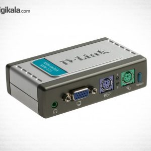 سوییچ 2 پورت KVM همراه با پشتیبانی از صدای دی-لینک مدل KVM-121