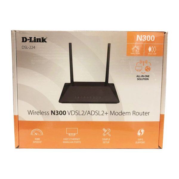 مودم روتر بی سیم ADSL2 Plus و VDSL2 دی لینک مدل DSL-224 NEW