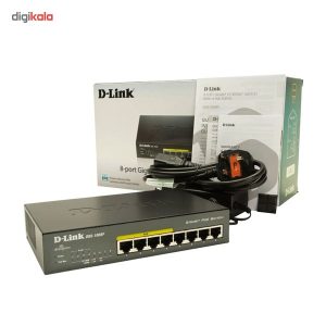 سوییچ 8 پورت گیگابیتی و غیر مدیریتی دی-لینک مدل DGS-1008P