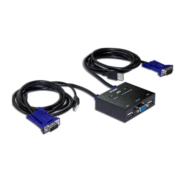 سوییچ 2 پورت USB KVM دی-لینک مدل KVM-222