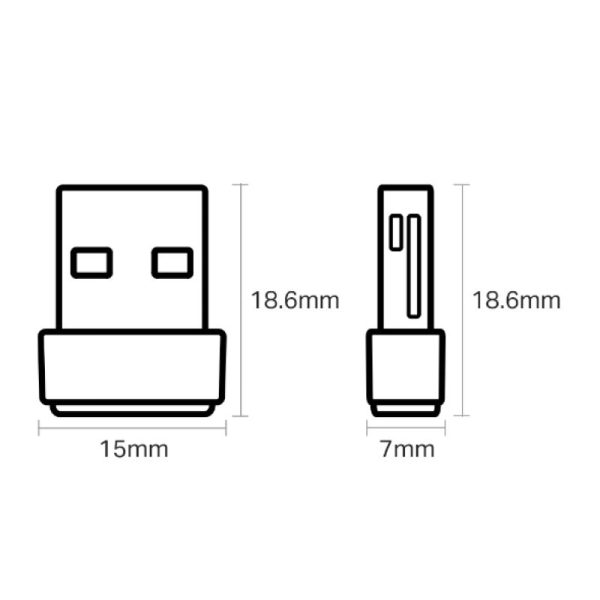 کارت شبکه USB تی پی-لینک مدل TP-Link َAC600 Archer T2U Nano